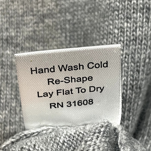 Joseph A Bank Sweater Mens Extra Large Gray Reserve Italian Yarn Cashmere Wool - Picture 10 of 13